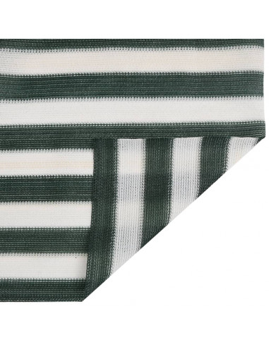 Rete per Privacy Verde e Bianco 1,2x25 m in HDPE 75 g/m²