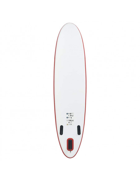 Set Tavola da SUP e Surf Gonfiabile Rosso e Bianco