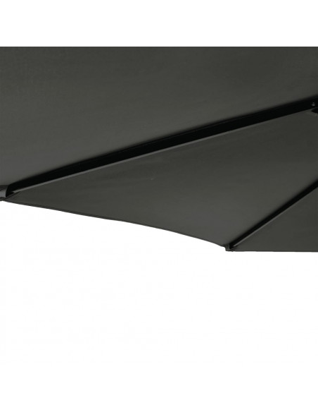 Ombrellone Giardino con Palo in Acciaio Antracite 225x225x212cm