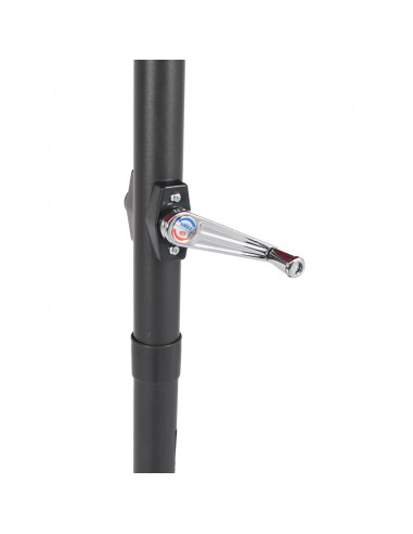 Ombrellone Giardino con Palo in Acciaio Antracite 225x225x212cm