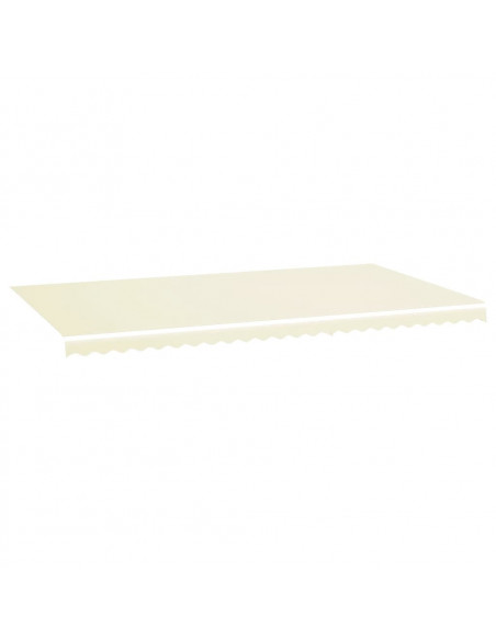 Tessuto di Ricambio per Tenda da Sole Crema 6x3,5 m
