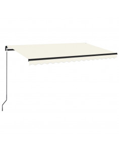 Tenda da Sole Retrattile Manuale 450x350 cm Crema 2