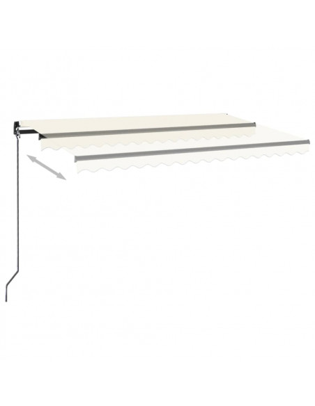 Tenda da Sole Retrattile Manuale 450x350 cm Crema