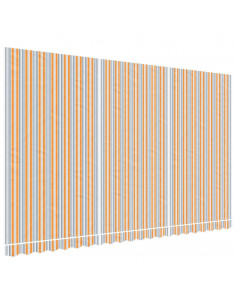Tessuto di Ricambio per Tenda Strisce Multicolore 5x3 m 2