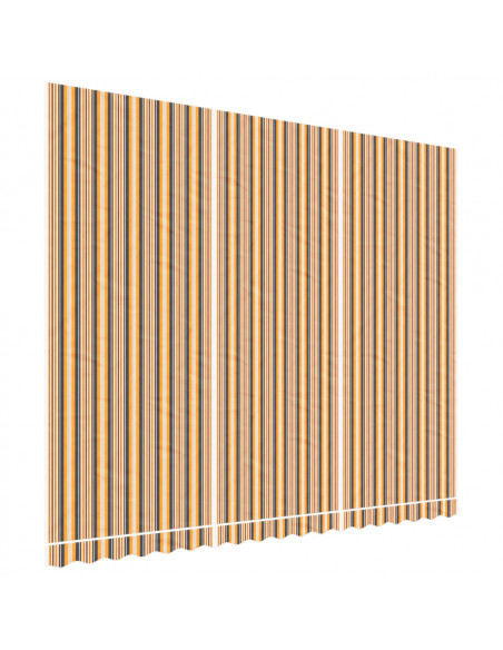 Tessuto di Ricambio per Tenda Strisce Multicolore 4,5x3,5 m