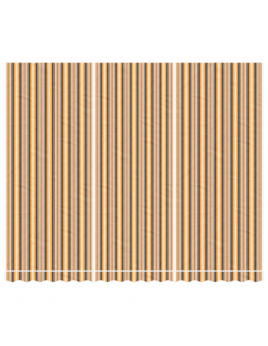 Tessuto di Ricambio per Tenda Strisce Multicolore 4,5x3,5 m