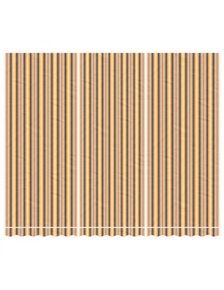 Tessuto di Ricambio per Tenda Strisce Multicolore 4,5x3,5 m
