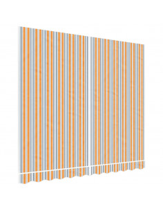 Tessuto di Ricambio per Tenda Strisce Multicolore 3x2,5 m 2