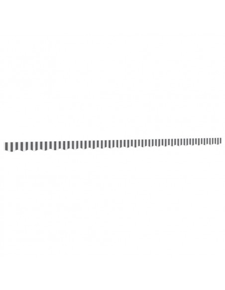 Tessuto Ricambio Mantovana Tenda Strisce Antracite e Bianche 6m