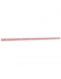 Tessuto Ricambio per Mantovana da Tenda Righe Rosse Bianche 6m 2