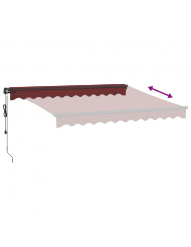 Tenda da Sole Retrattile Automatica Bordò 300x250 cm