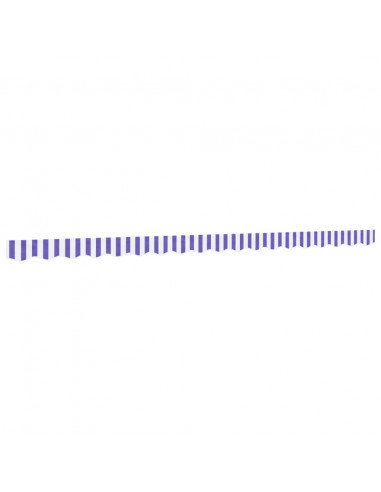 Tessuto Ricambio per Mantovana Tenda Righe Blu e Bianche 4,5 m