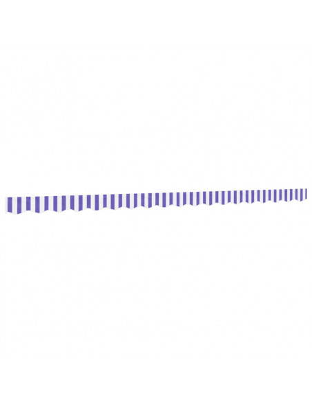 Tessuto Ricambio per Mantovana Tenda Righe Blu e Bianche 4,5 m