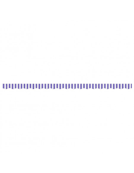 Tessuto Ricambio per Mantovana Tenda Righe Blu e Bianche 4,5 m