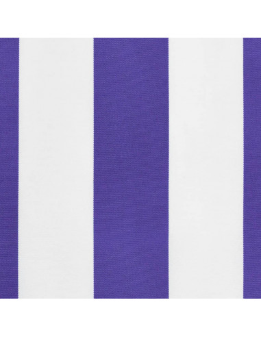 Tessuto Ricambio per Mantovana Tenda Righe Blu e Bianche 4,5 m