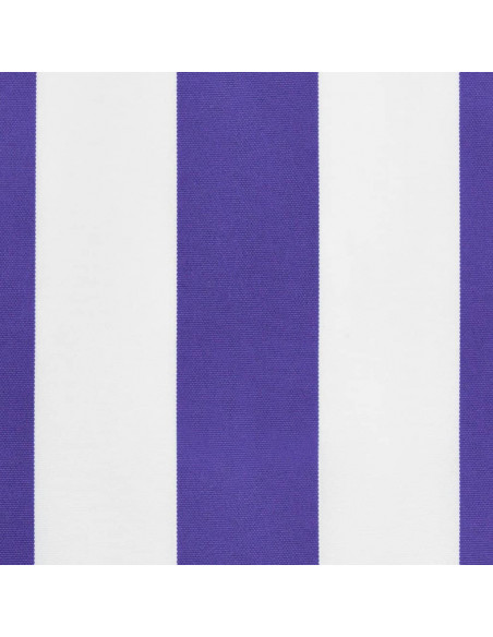 Tessuto Ricambio per Mantovana Tenda Righe Blu e Bianche 4,5 m