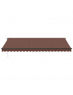 Tenda da Sole Retrattile Automatica Marrone 500x300 cm 2