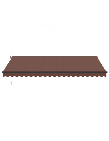 Tenda da Sole Retrattile Automatica Marrone 500x300 cm