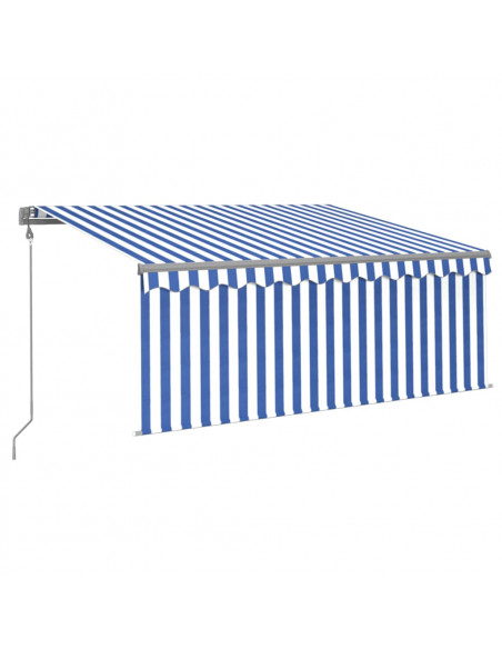 Tenda Automatica LED Sensore Vento 3,5x2,5m Arancione Marrone
