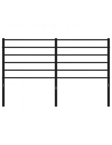 Testiera in Metallo Nero 140 cm