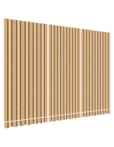 Tessuto di Ricambio per Tenda Strisce Multicolore 4,5x3 m