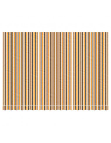 Tessuto di Ricambio per Tenda Strisce Multicolore 4,5x3 m