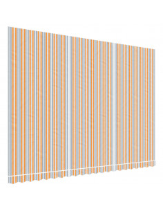 Tessuto di Ricambio per Tenda Strisce Multicolore 5x3,5 m 2