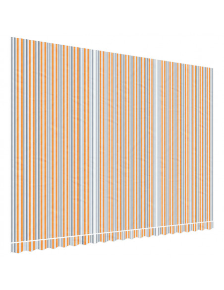 Tessuto di Ricambio per Tenda Strisce Multicolore 5x3,5 m
