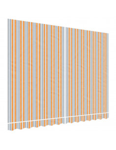 Tessuto di Ricambio per Tenda Strisce Multicolore 3,5x2,5 m 2