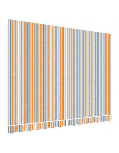 Tessuto di Ricambio per Tenda Strisce Multicolore 3,5x2,5 m