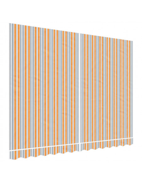 Tessuto di Ricambio per Tenda Strisce Multicolore 3,5x2,5 m