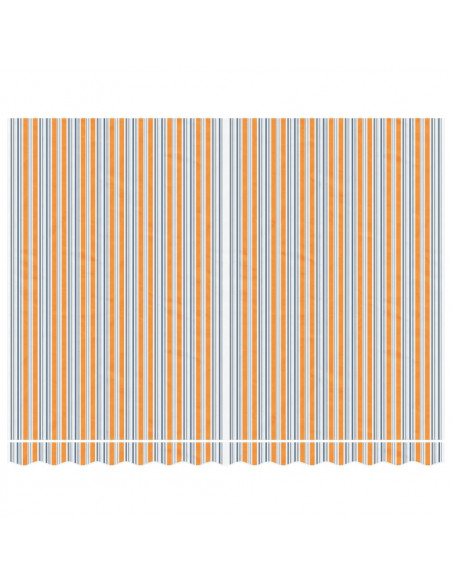 Tessuto di Ricambio per Tenda Strisce Multicolore 3,5x2,5 m