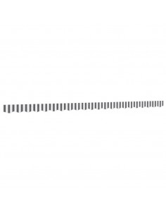 Tessuto Ricambio Mantovana Tenda Antracite e Strisce Bianche 5m 2