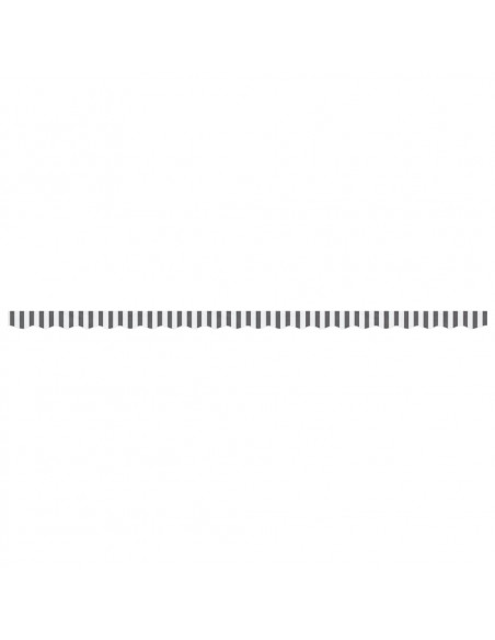 Tessuto Ricambio Mantovana Tenda Antracite e Strisce Bianche 5m