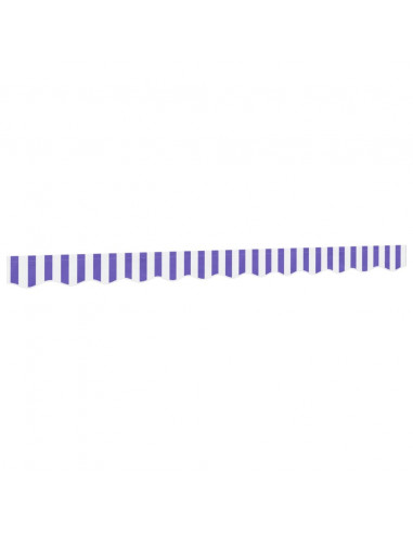 Tessuto Ricambio per Mantovana da Tenda Righe Blu e Bianche 3m