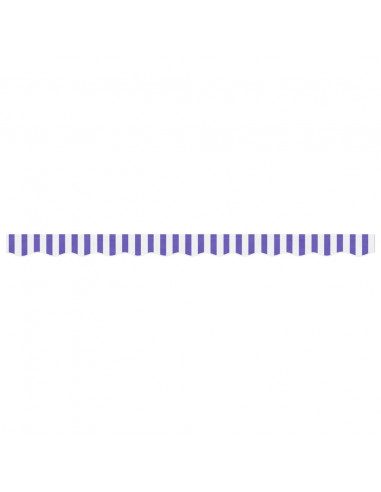 Tessuto Ricambio per Mantovana da Tenda Righe Blu e Bianche 3m
