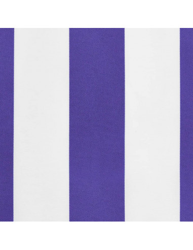 Tessuto Ricambio per Mantovana da Tenda Righe Blu e Bianche 3m