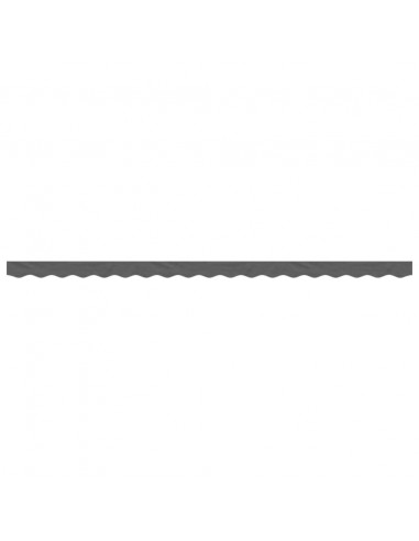 Tessuto di Ricambio per Mantovana Tenda Strisce Antracite 4,5m