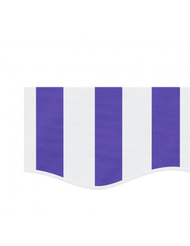 Tessuto Ricambio per Mantovana da Tenda Righe Blu e Bianche 4 m