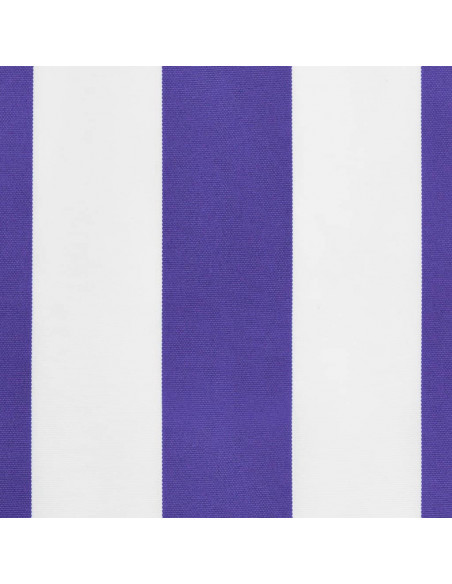 Tessuto Ricambio per Mantovana da Tenda Righe Blu e Bianche 4 m