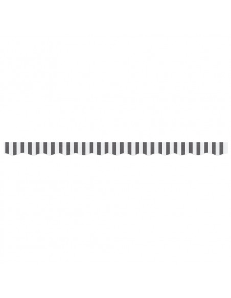 Tessuto Ricambio Mantovana Tenda Strisce Antracite e Bianche 3m