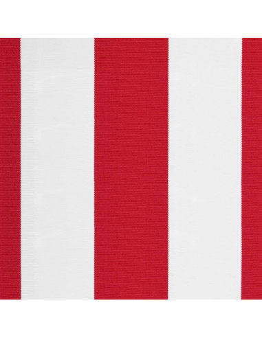 Tessuto Ricambio per Mantovana Tenda Righe Rosse Bianche 3,5 m