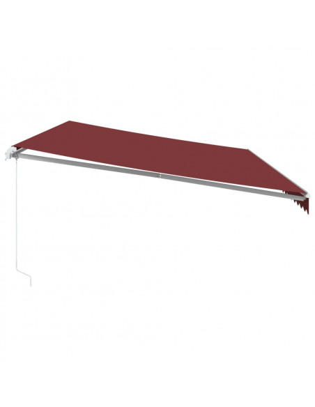 Tenda da Sole Retrattile Manuale Bordò 600x300 cm