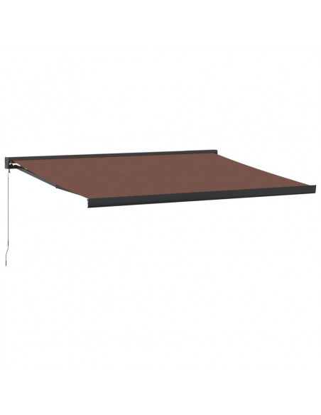 Tenda Sole Retrattile Manuale 400x300 cm Marrone