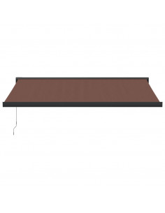 Tenda Sole Retrattile Manuale 400x300 cm Marrone 2