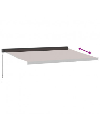 Tenda Sole Retrattile Manuale 400x300 cm Marrone