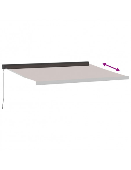 Tenda Sole Retrattile Manuale 400x300 cm Marrone