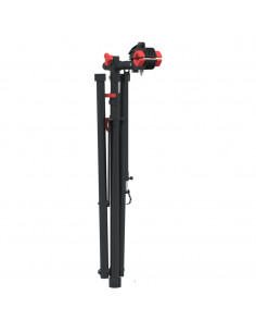 Supporto Riparazione Bici Regolabile 92-152 cm Rosso in Acciaio 2