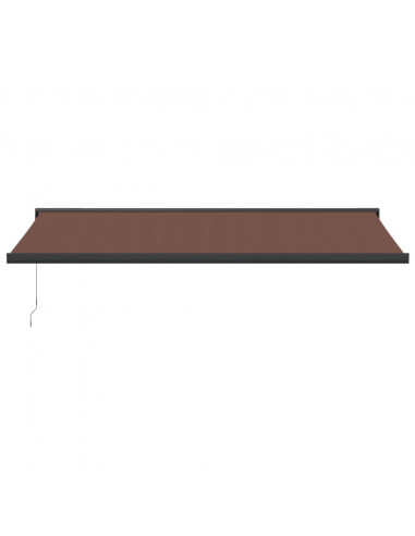 Tenda Sole Retrattile Manuale 500x300 cm Marrone