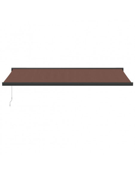 Tenda Sole Retrattile Manuale 500x300 cm Marrone
